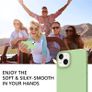 Liquid Silicone Shockproof Case For iPhone 13 Luxury Soft Phone Cover Matcha Green New - FHT9IP13LK Image 4