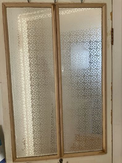 BN Vintage style etched glass for internal door