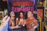 ECW November To Remember 97 Sabu &amp; Shane Douglas Signed Poster