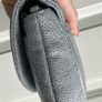 Baby blue Chanel half moon wallet on a chain Image 6