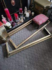 vintage brass fender  c.100 x 27cm
