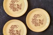 Vintage leaf side plates