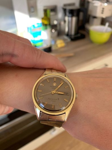 Rare Favre-leuba Harpoon || 36000Vph Gold Plated