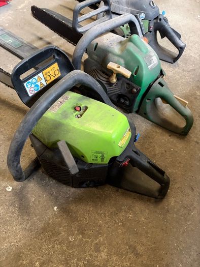 Strimmers, chainsaws and hedgecutters