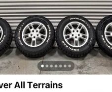 Discovery alloys and new all terrain tyres