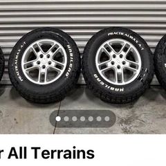 Discovery alloys and new all terrain tyres