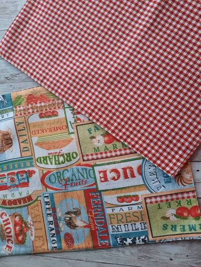 Handmade Placemats." Summer fruits, Farmers Market, Mediterranean Herbs"