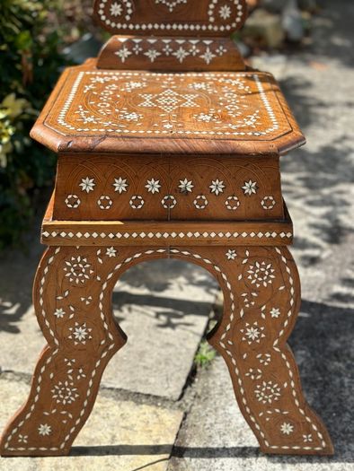Solid Walnut Sgabello Hall Chair - 1840-1850 (must see)