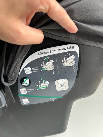 joie I-snug 2 infant car seat with uppababy adapters