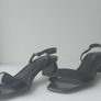 ALDO Azzira Black Patent Block Heel Sandals - UK 4 (EU 37) Image 2