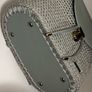 Handmade Grey Backpack  Polyester Cord  Faux Leather Image 4