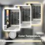 NEW SALE | Illuminated Backlit LED Bathroom Mirror, 600x450mm Wall Mounted Multifunction Bathroom Vanity Mirror with Touch Button Image 5