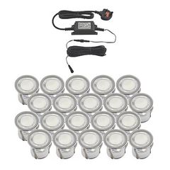Outdoor Round LED Recessed Deck Light Kit