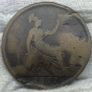 GB 1871 penny rare key date Image 3