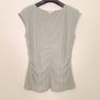 Marks & Spencer Sage Muted Green Textured Smocked Shirred Gathered Side Bodycon Sleeveless Top 14UK/42EU Image 6