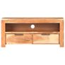 TV Cabinet 90x30x40 cm Solid Acacia Wood Image 4