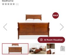 King Size Mahogany Bed Frame