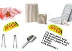 Lot of 300 Bags + 2 tongs + 1 scoop + FREE shipping