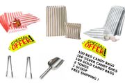 Lot of 300 Bags + 2 tongs + 1 scoop + FREE shipping