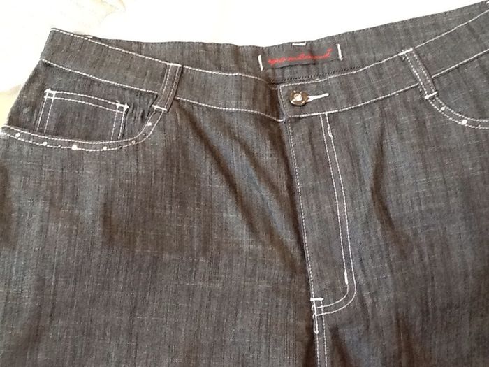 3/4 length park denim pants