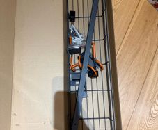Wall Mounted Bike Rack with Storage Basket New
