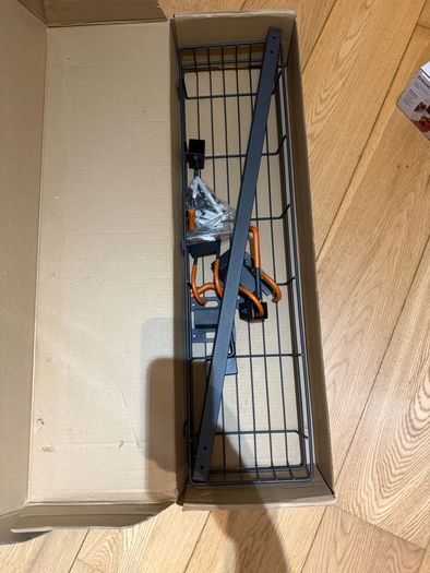 Wall Mounted Bike Rack with Storage Basket New