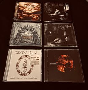 Mix of CDs: My Dying Bride, Primordial, Behemoth, Opeth, The Ocean
