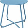 Side Table, Coffee Table, Lightweight, Weather Resistant, Beside Table for Living Room, Hallway, Bedroom, Garden, Terrace, Balcony (MULTIPLE COLOURS) Image 2