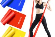Resistance Bands Set, [Set of 3] 1.5M/4.9ft Skin-Friendly Exercise Bands with 3 Resistance Levels,Workout Resistance Bands Set for Women Men,Ideal for Strength Training,Yoga,Gym,Pilates,Fitness