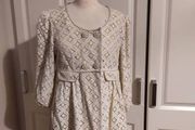 Cream lace jacket with butons