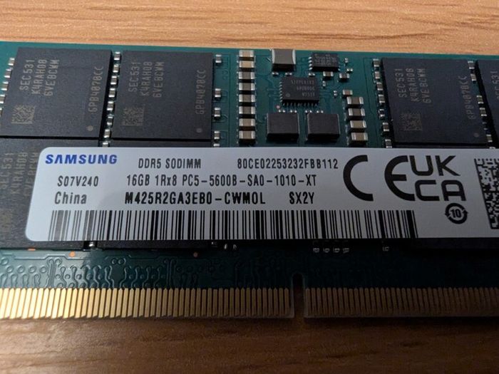 Samsung so-dimm 16Gb DDR5 5600MHz