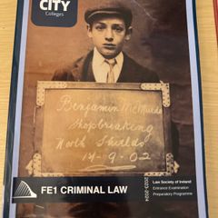FE-1 Criminal Manual