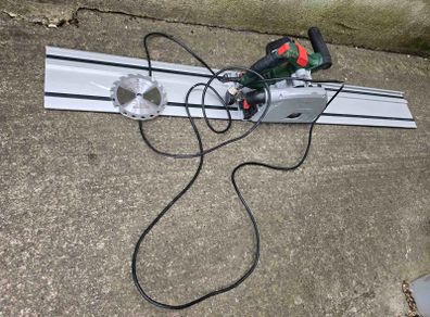 Parkside plunge saw with guiderail
