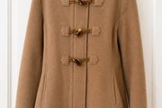 Girl camel hooded duffle coat 11 years Benetton