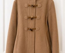 Girl camel hooded duffle coat 11 years Benetton