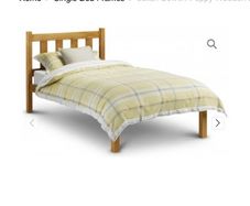 Single pine bed