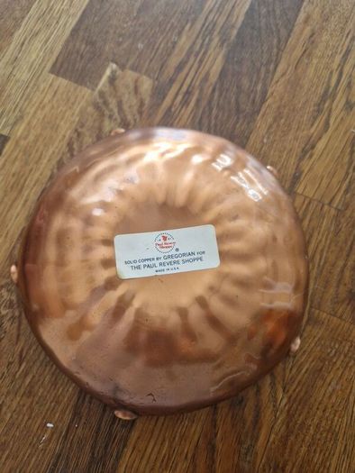 Gregorian copper Paul Revere ashtray