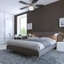 Princess Radiance II One-Light 90 cm Five-Blade Indoor Ceiling Fan, Dark Pewter/Chrome Finish with Dome Glass (FREE POSTAGE) Image 3