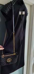PHILOSOPHY Di Alberta Ferretti black high neck with embossed shoulders Sz 12UK - Bnwt Rrp 395