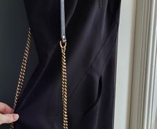 PHILOSOPHY Di Alberta Ferretti black high neck with embossed shoulders Sz 12UK - Bnwt Rrp 395