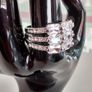 Platinum Plated Crystal Ring Image 3
