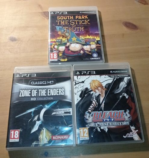 South Park Stick of Truth, Bleach: Soul Resurrecion and Zone of the Enders HD Collection