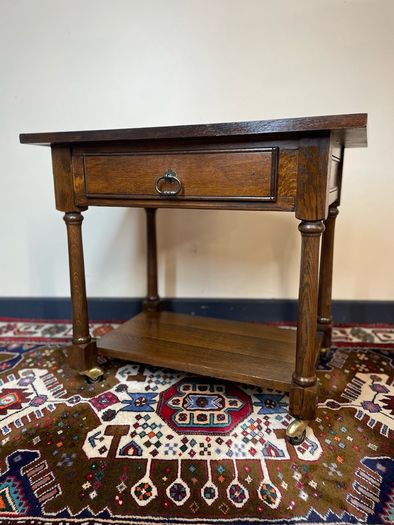 FLASH SALE ! Was 260 now 195 !! A Very Good Antique Side Table on Castors.