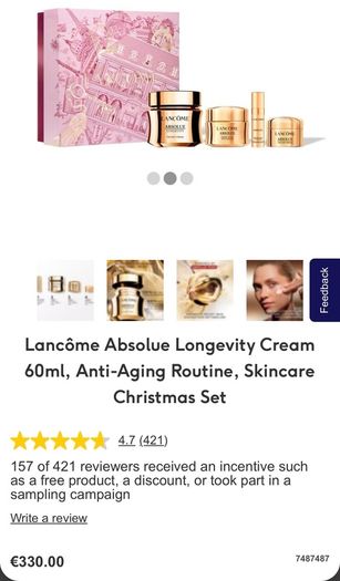 Lancome Absolue Longevity Cream Skincare Gift Set