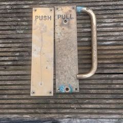 brass door plates and handles