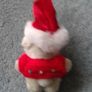 Vintage Red Santa Boot with White "Fur" Trim. Image 7