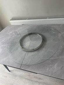 Glass Lazy Susan - Rotating serving plate