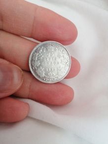 1921 Canada Silver 25 Cents Coin