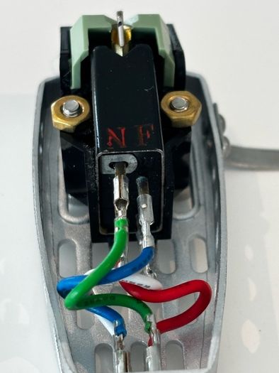 Shure M55e cartridge with headshell