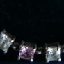 Vintage 925 Sterling Silver Pink Crystal Tennis Style Bracelet length 7,7" - 17,8g Image 3